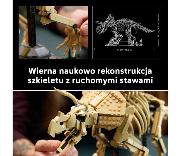 LEGO JURASSIC WORLD 77985 Szkielety dinozaurów: triceratops - 1529880 - zdjęcie 6